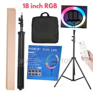 Rohs 18nches RGB Light+ Remote+Tripod Stand+Phone Holder