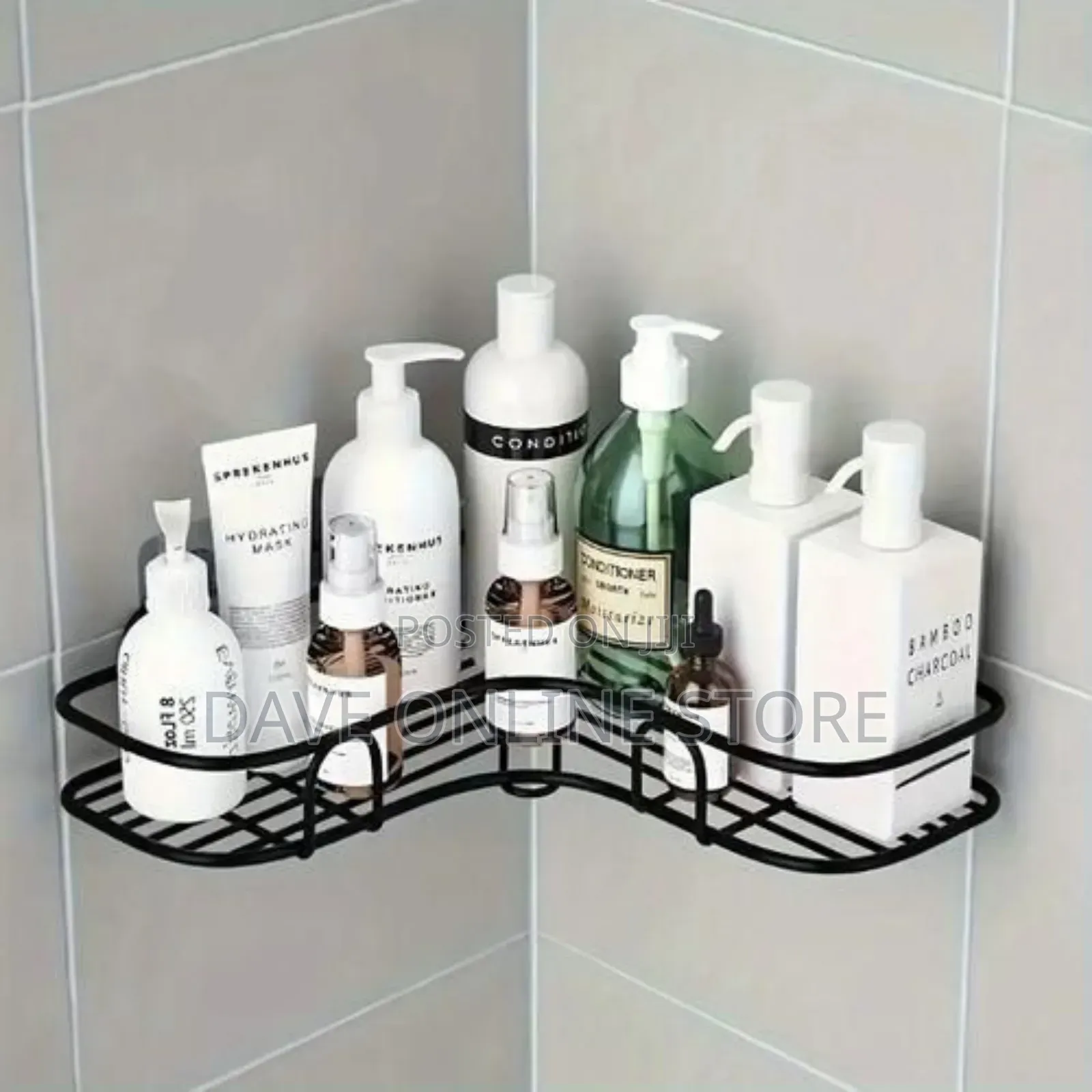 Bathroom/Toilet Corner Iron Shelf Rack