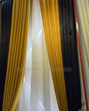 Mix and Match Yellow and Black Curtains