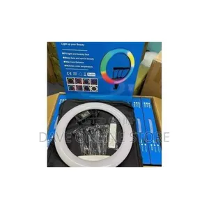 RGB 18 Inches Selfie Ring Light With Stand 45cm- Colours