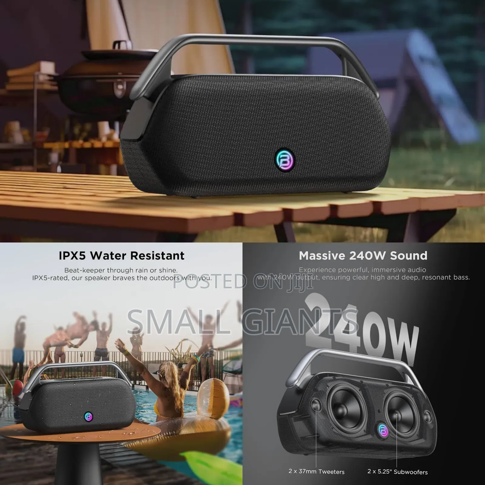 Bugani Boost Max 240w Portable Bluetooth Speaker