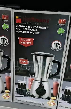 Hoffman 2in1 Electric 800w 1.5l Blender