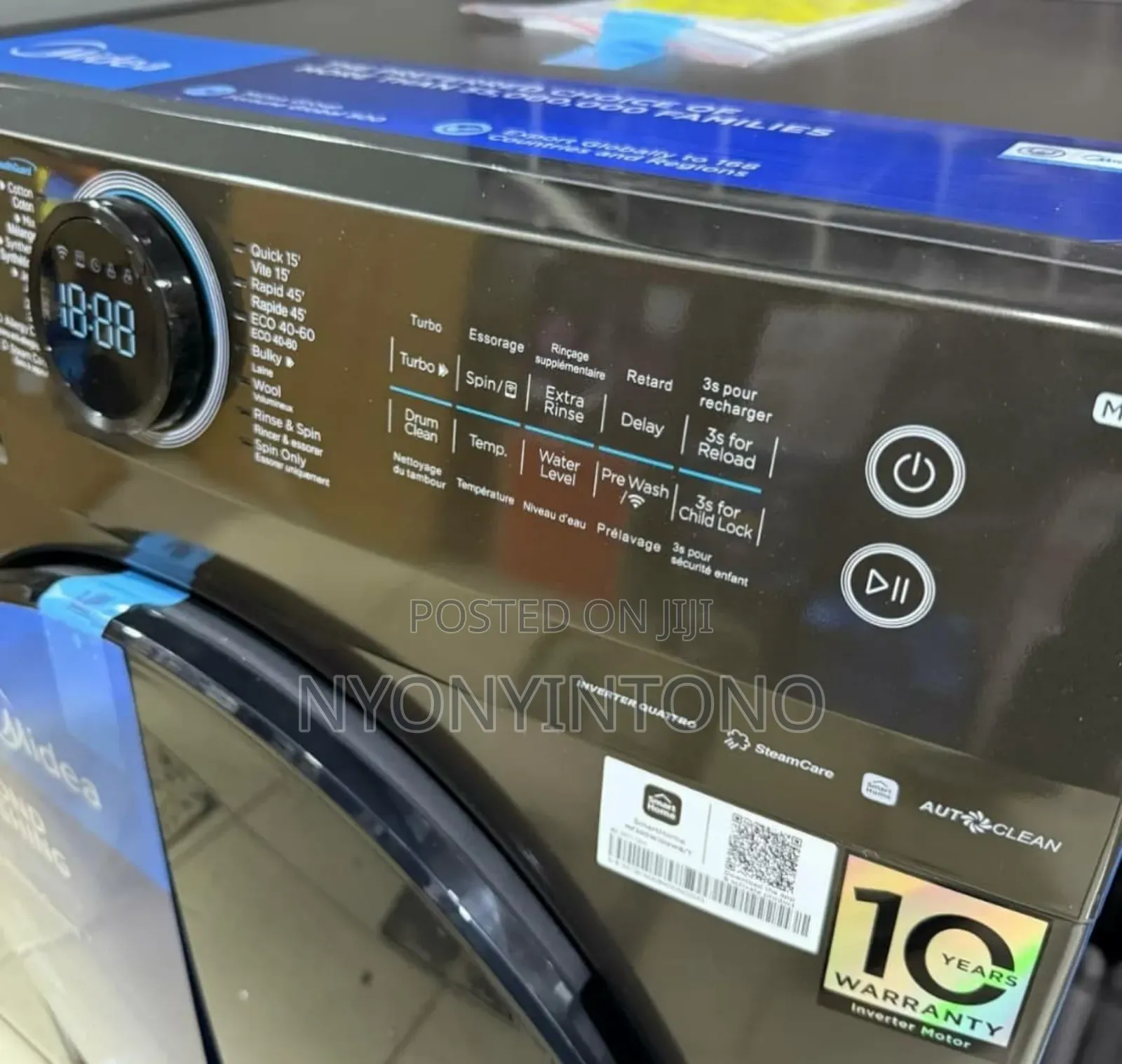 Midea 10kg Smart Inverter Front Loader Washing Machine