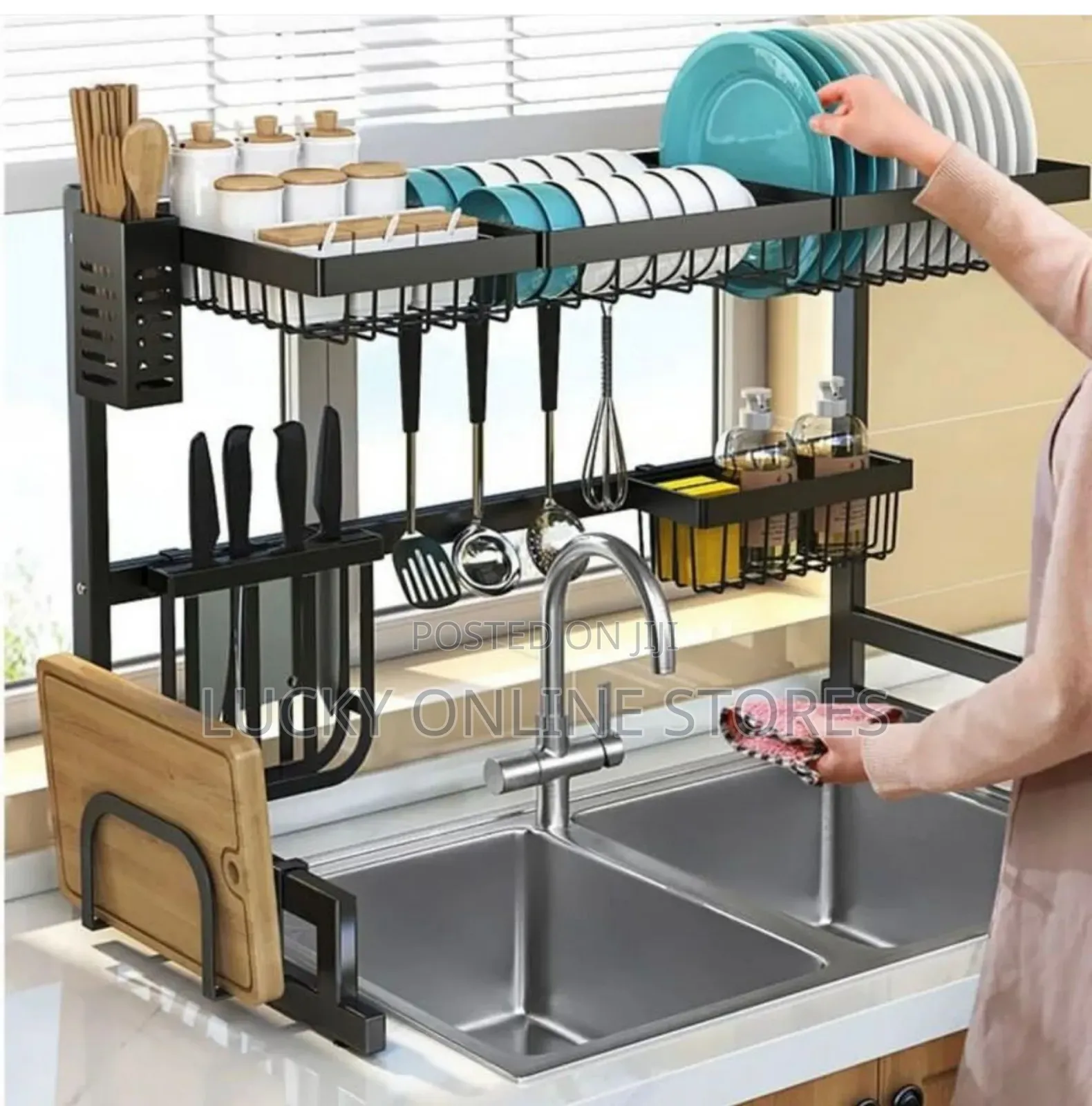 Over the Sink Dish Drying Rack