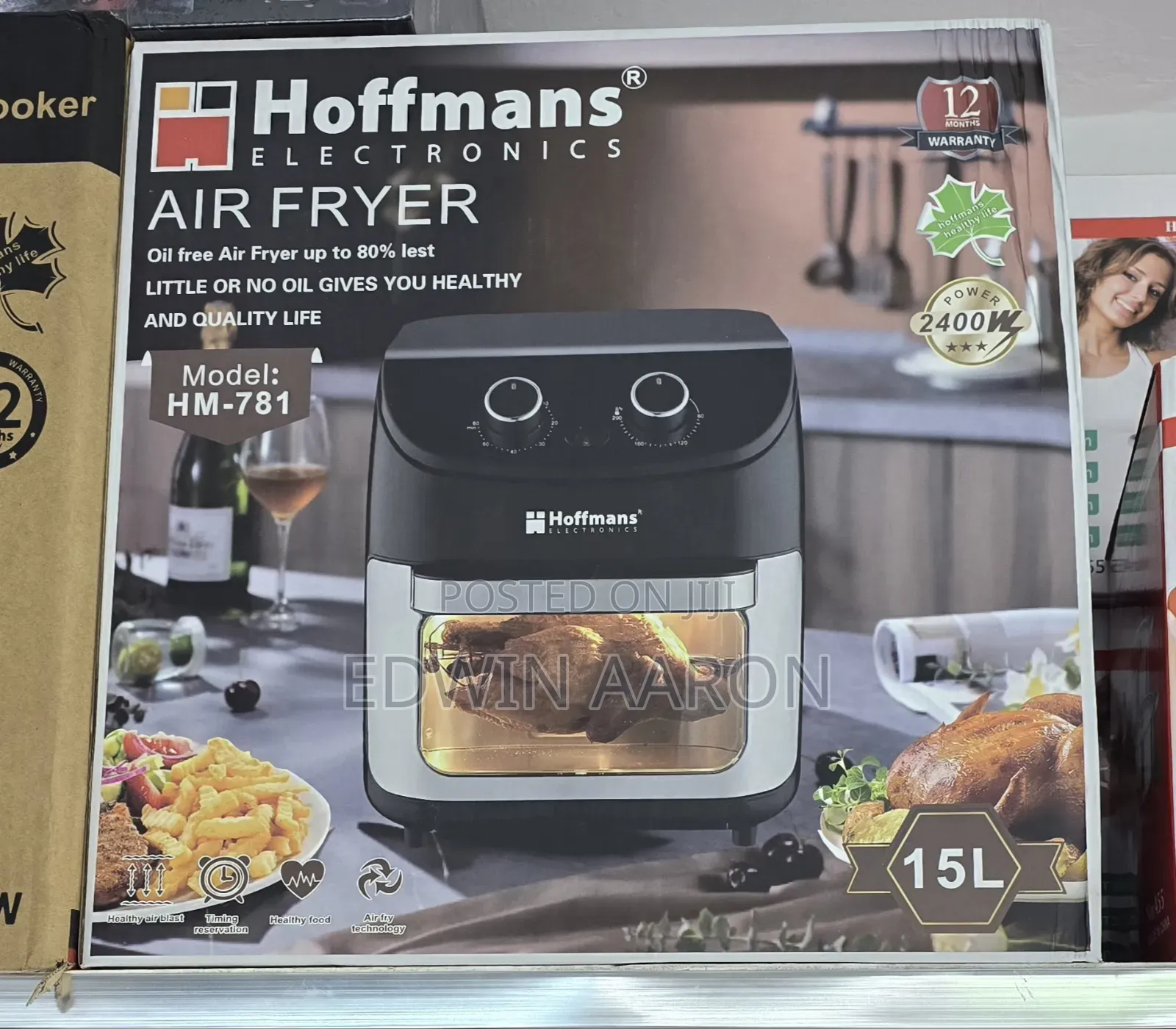 Hoffmans Airfryer 15l