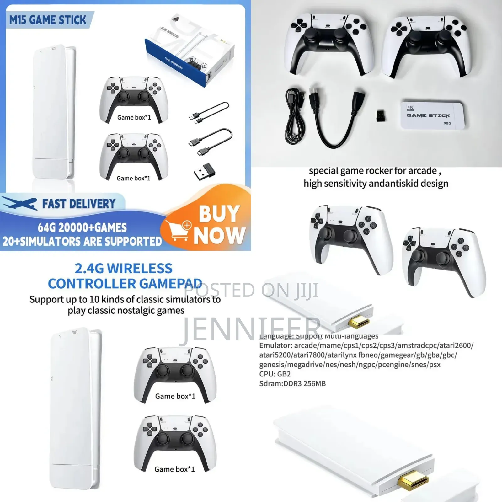 M15 Ps5 Style Retro Gaming Console Set