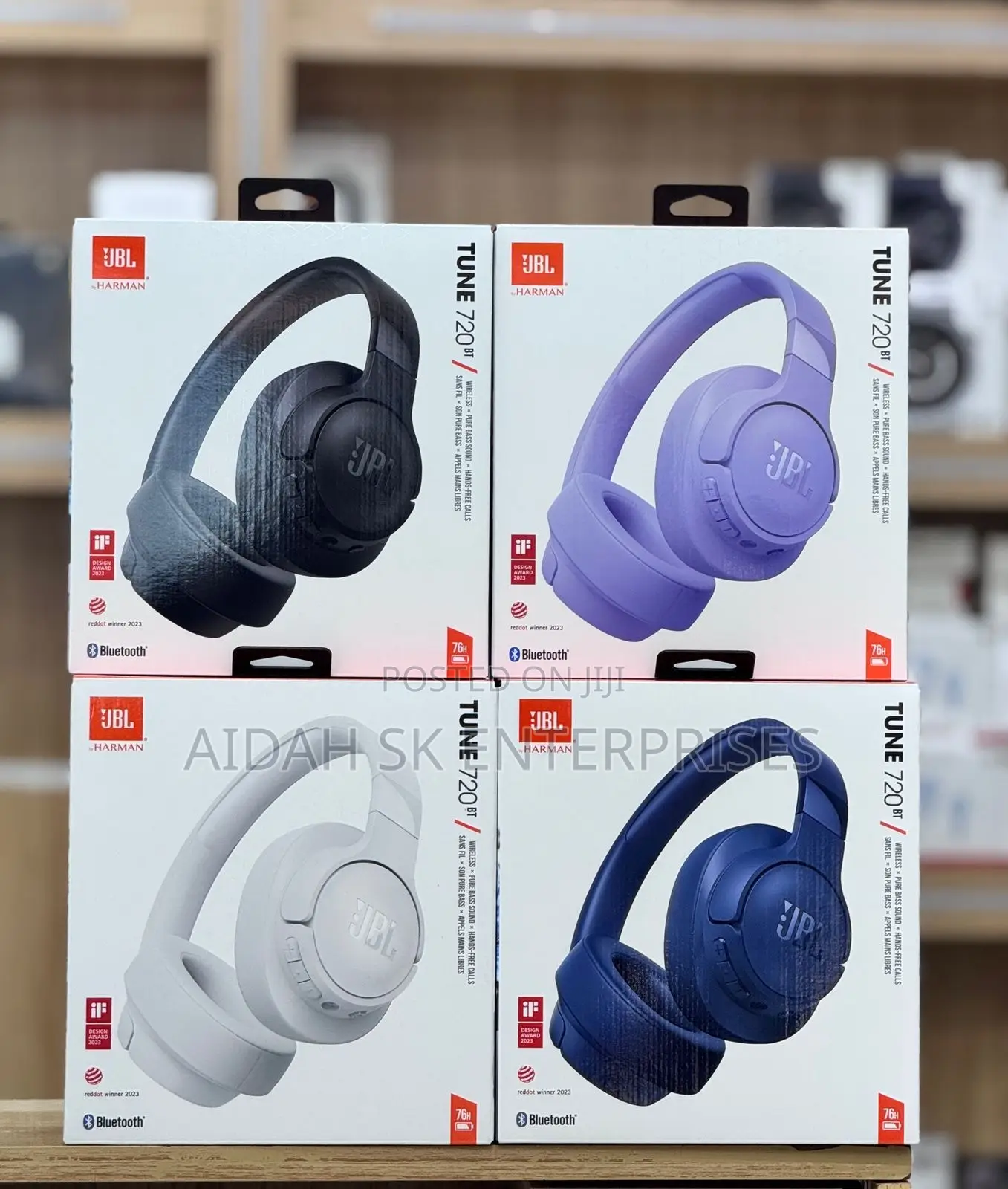 JBL Tune 720bt - Wireless Over-Ear Headphones