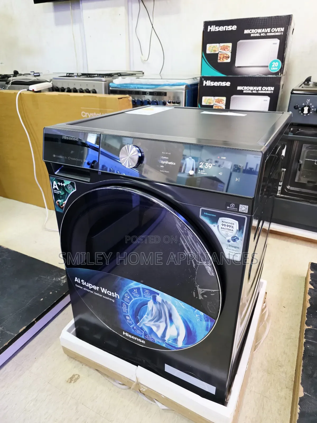 Hisense Ai 12kgs Frontloader Smart Washingmachine