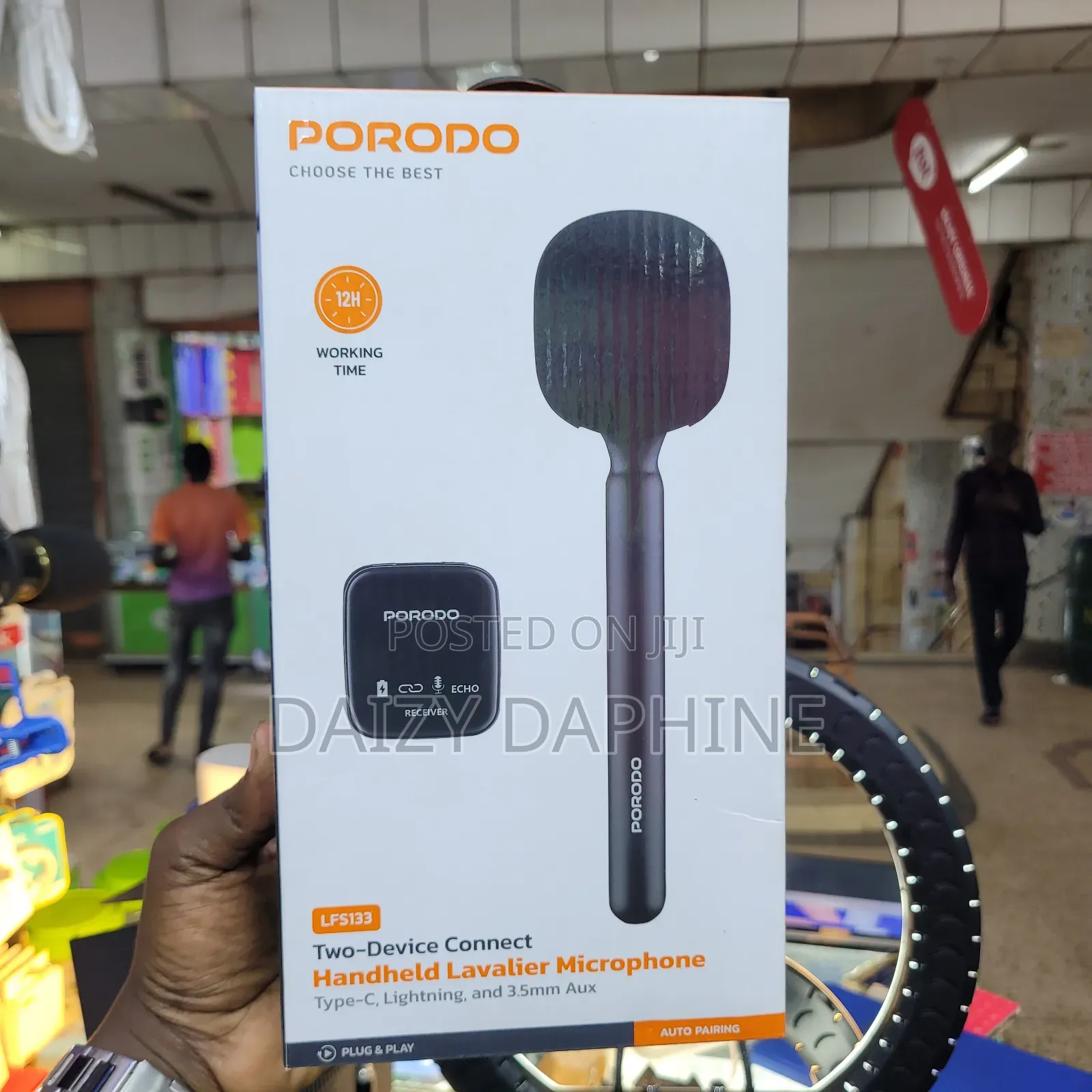 Hand-Held Lavalier Wireless Microphone Porodo