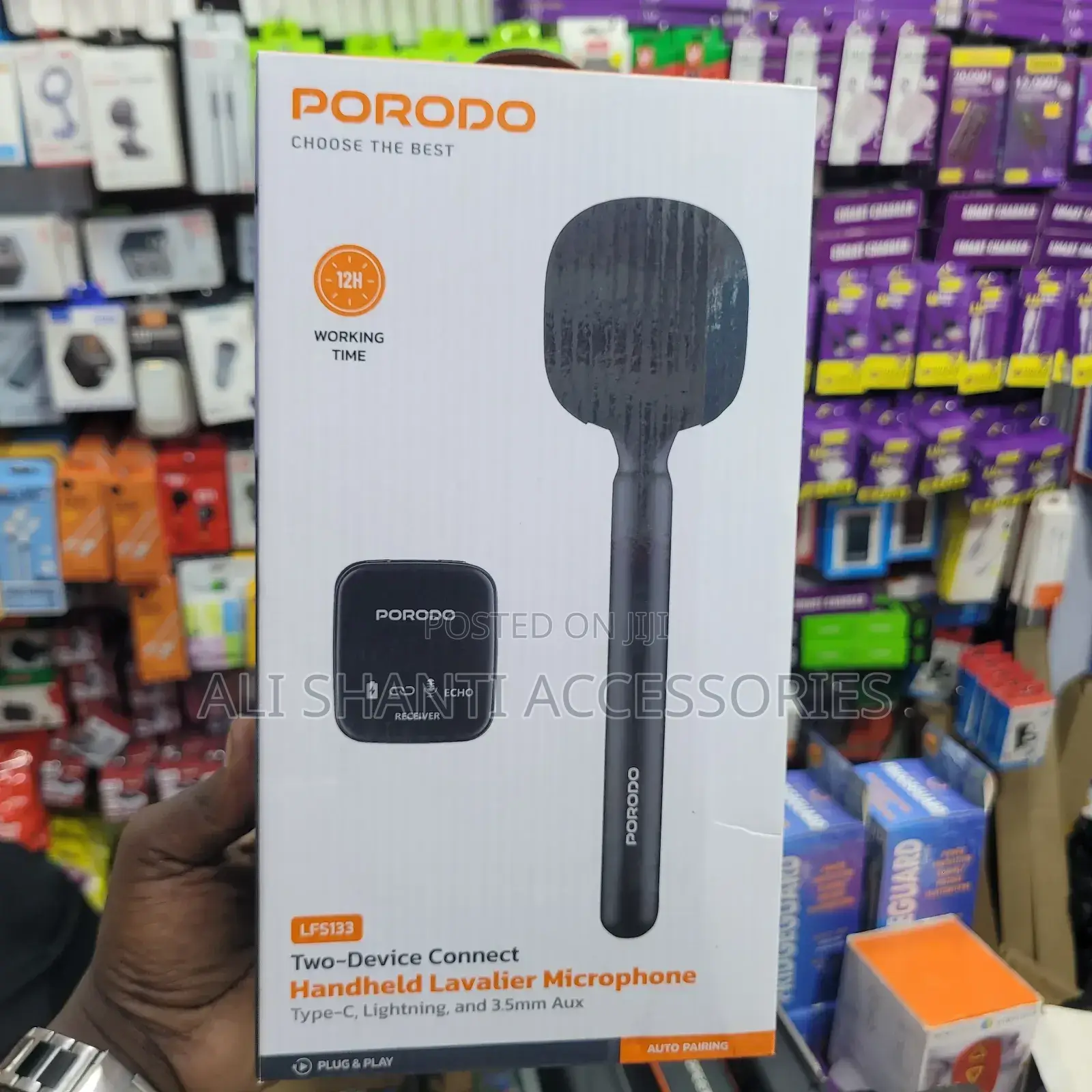 Porodo Hand-Held Wireless Microphone
