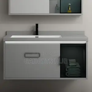 Wall Mount Bathroom Vanity Cabinets Basin and Led Mirrors