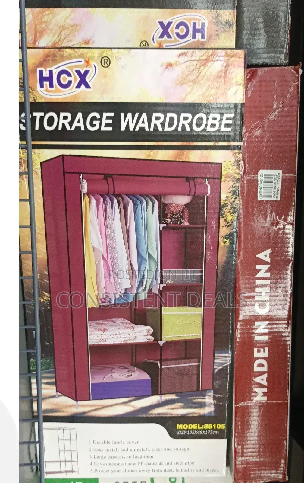 Portable Storage Wardrobe