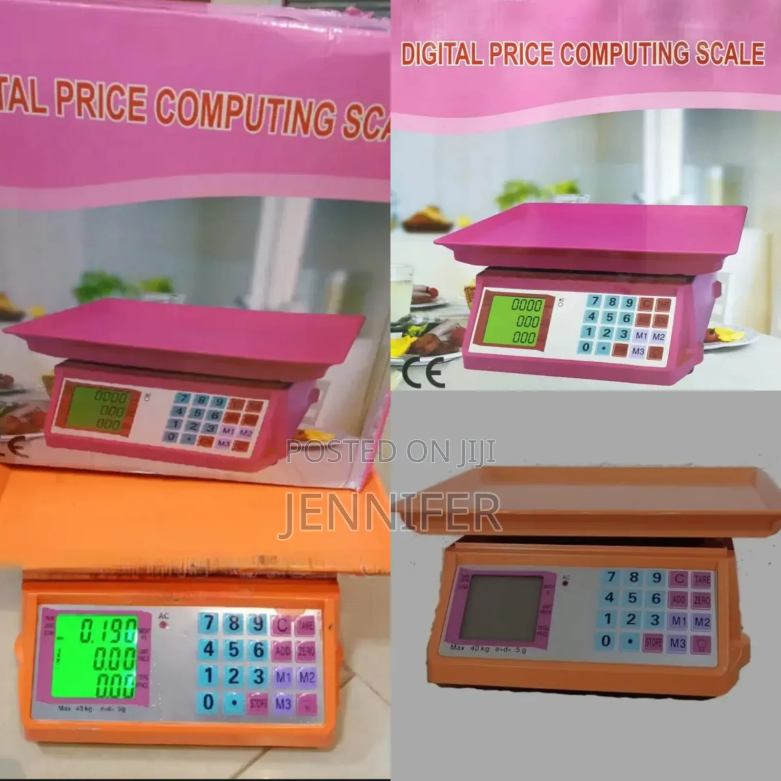 Digital Price Computing Scale Orange