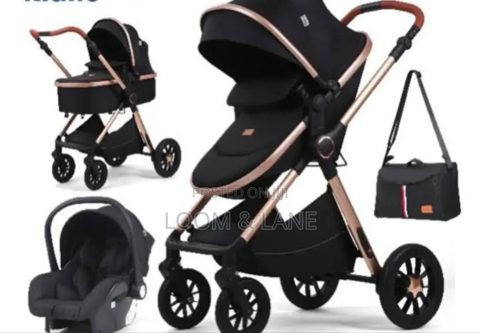Kidilo Travel System Baby Stroller With Bassinet