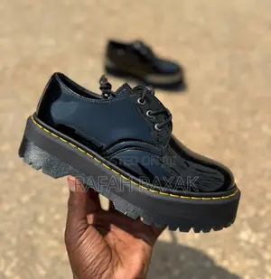Original Shinny Big Sole Dr.Martens Black Patent Shoes