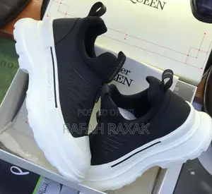 Original Black/White Alexander McQueen Tread Zip Up Sneakers