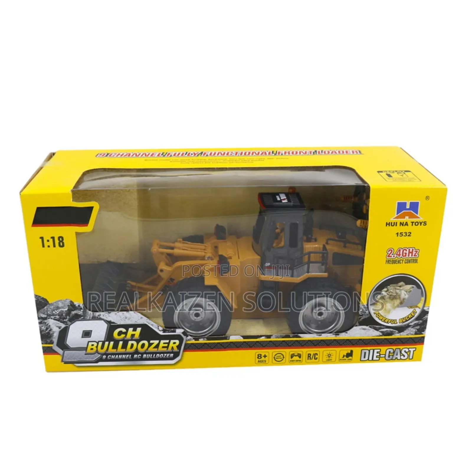 Children 9ch Remote-Controlled Construction Bulldozer Loader