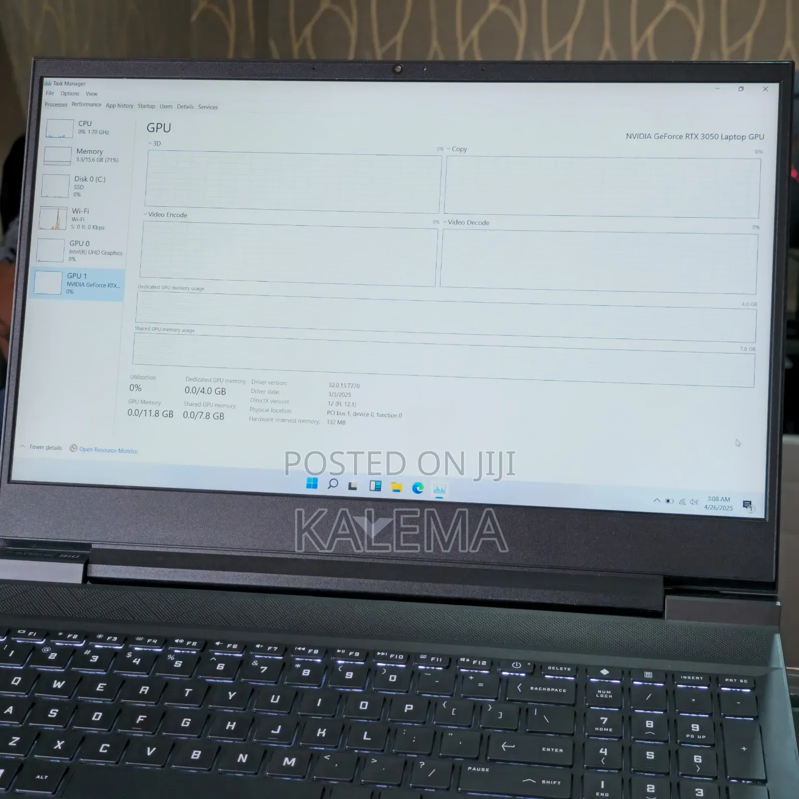 New Laptop HP Victus 15 8GB Intel Core I5 SSD 512GB