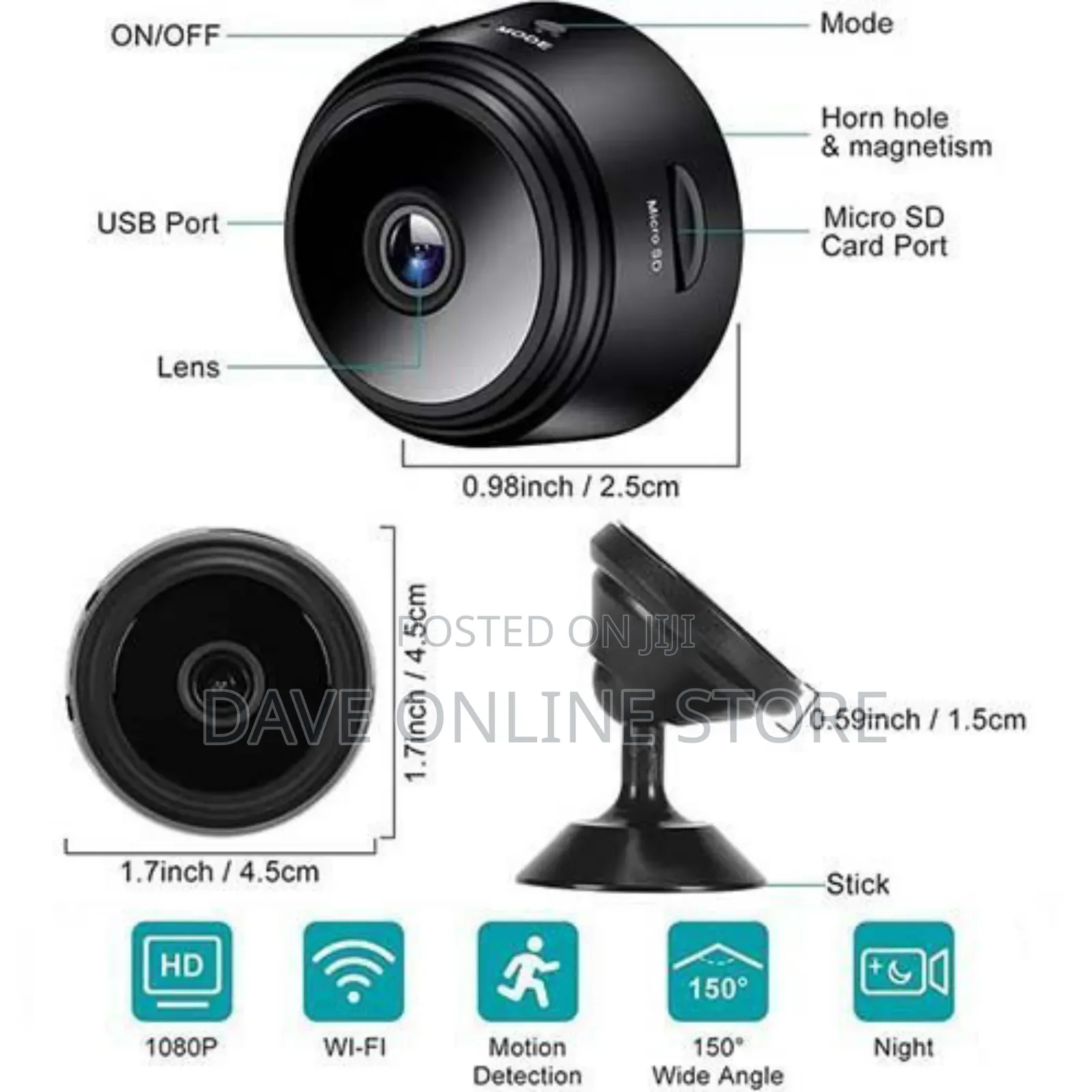 Mini 1080p Hidden Cameras Spy Camera