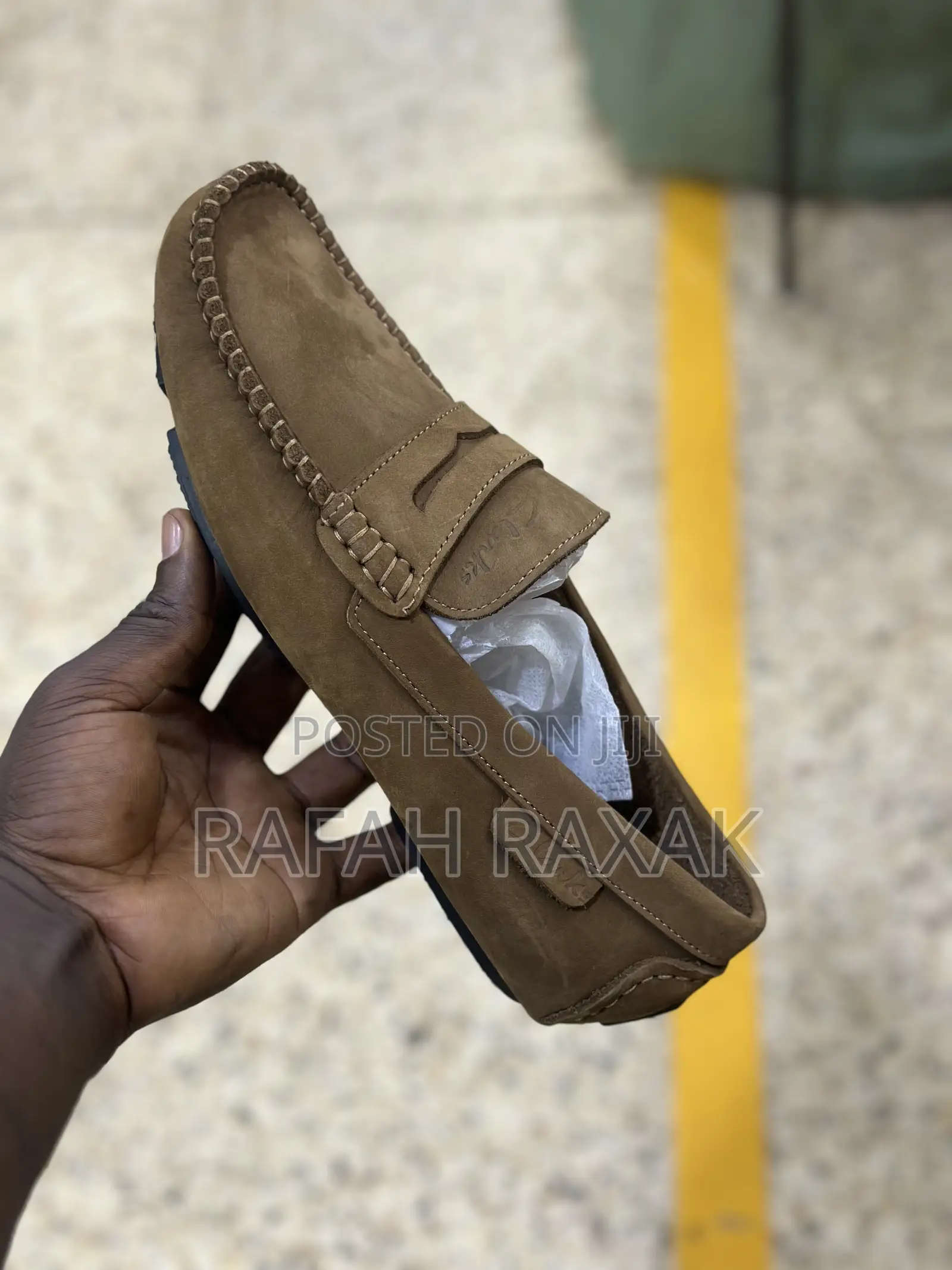 Brown Clarks Suede Leather Moccasins