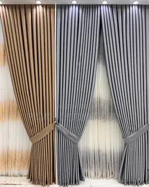 Metallic Plain Curtains Grey and Gold Curtains
