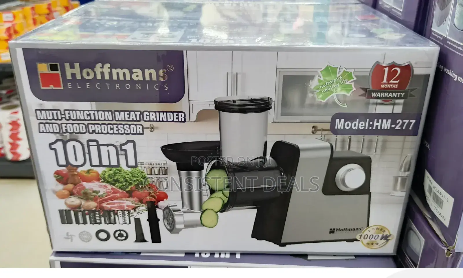 Hoffman 10in1 Meat Grinder Food Processor