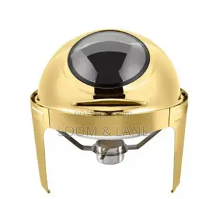 Gold Round Chafing Dish