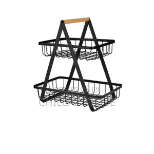 2 Tier Metal Storage Basket.
