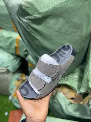Gray Ecco Open Shoes