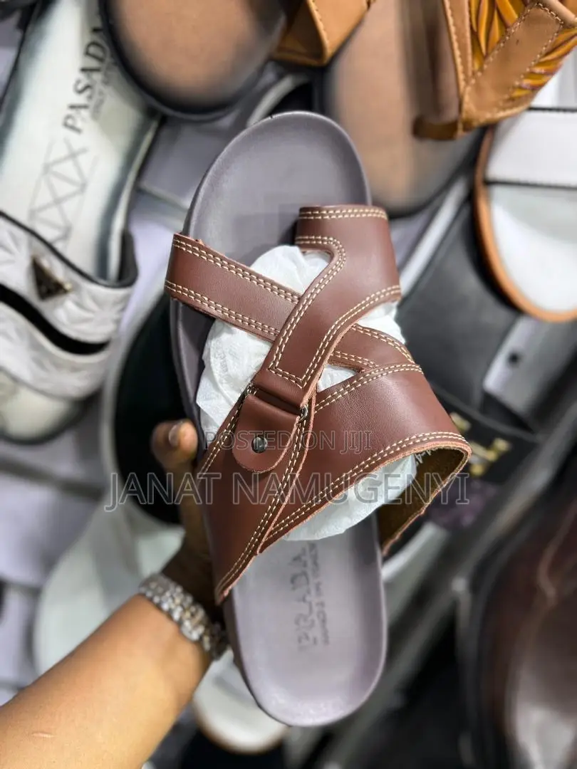 Brown Prada Open Shoes