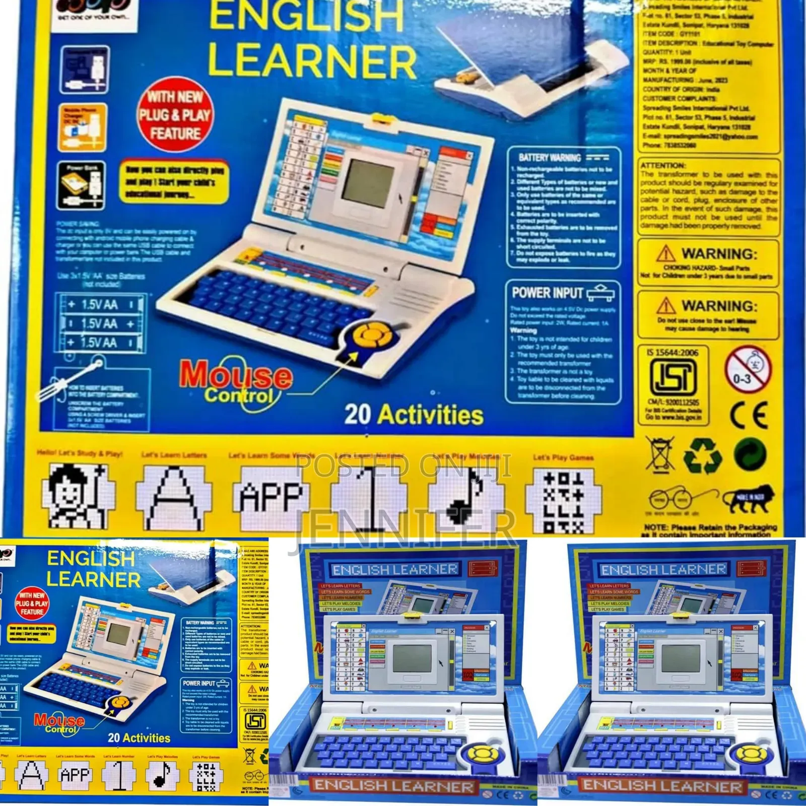Kids English Learning Machine Laptop
