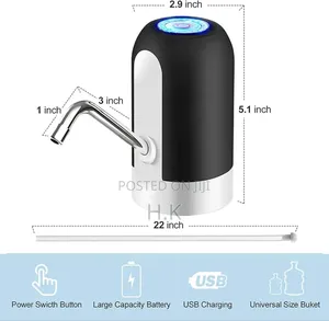 Portable, Rechargeable Electric Water Dispenser