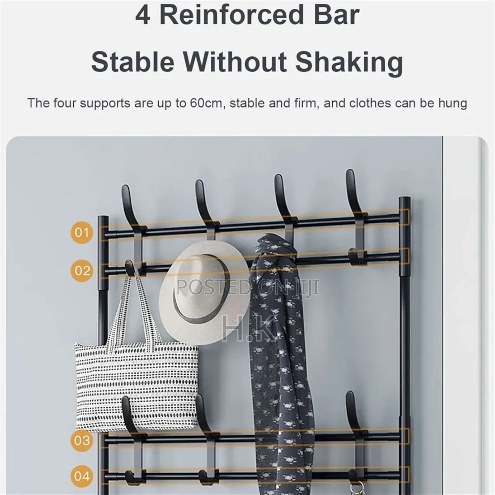 2-in-1 Cloth Rack With Shoe Storage.