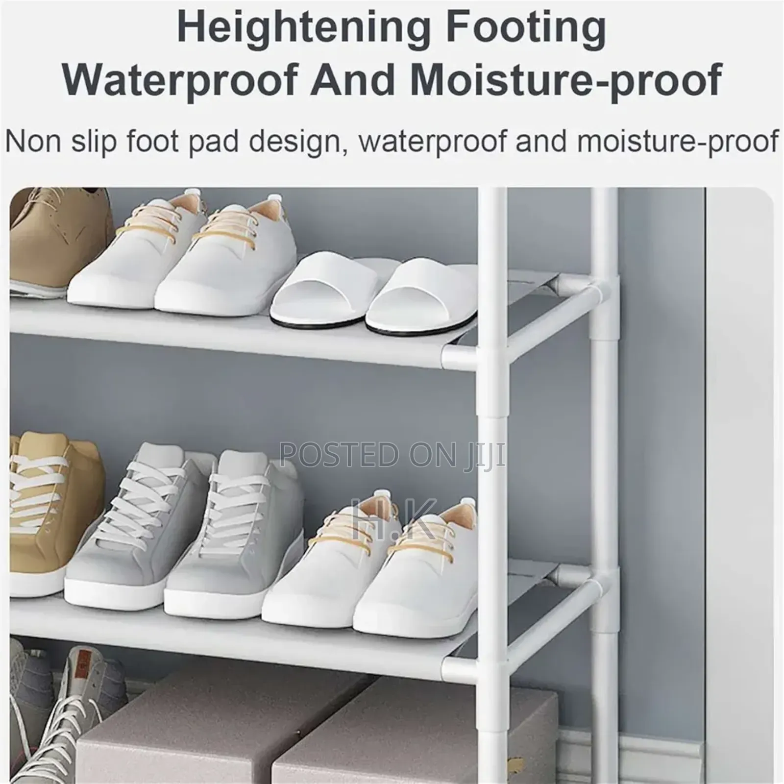 2-in-1 Cloth Rack With Shoe Storage.