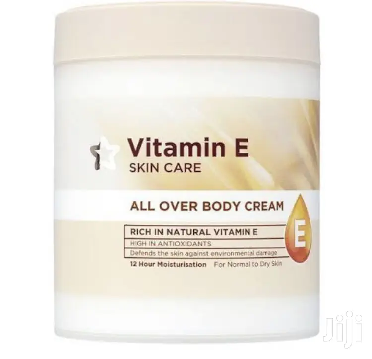 Vitamin E Body Cream for Dry and Very Dry Skin
