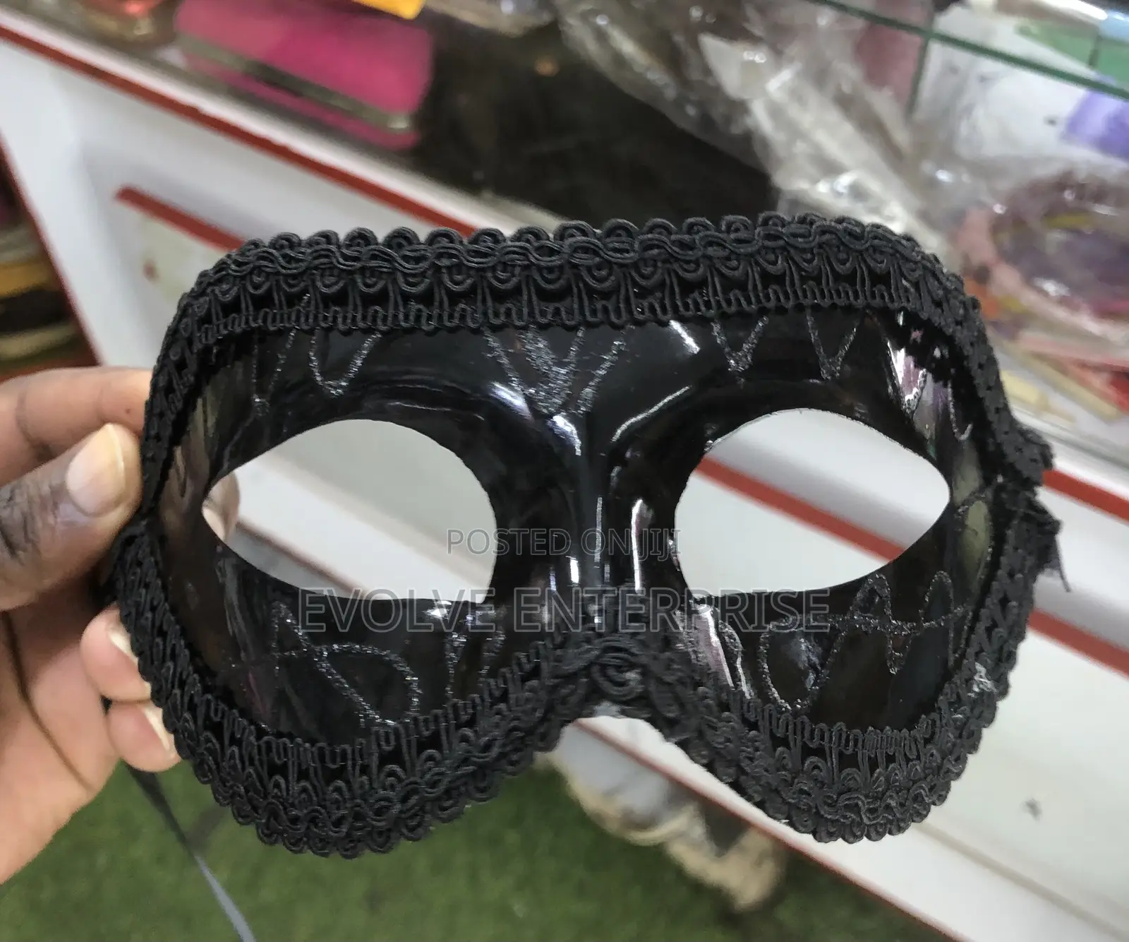 Halloween Black Silver Sexy Half Face Blindfold Mask