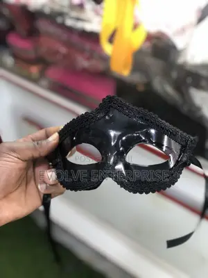 Halloween Black Silver Sexy Half Face Blindfold Mask