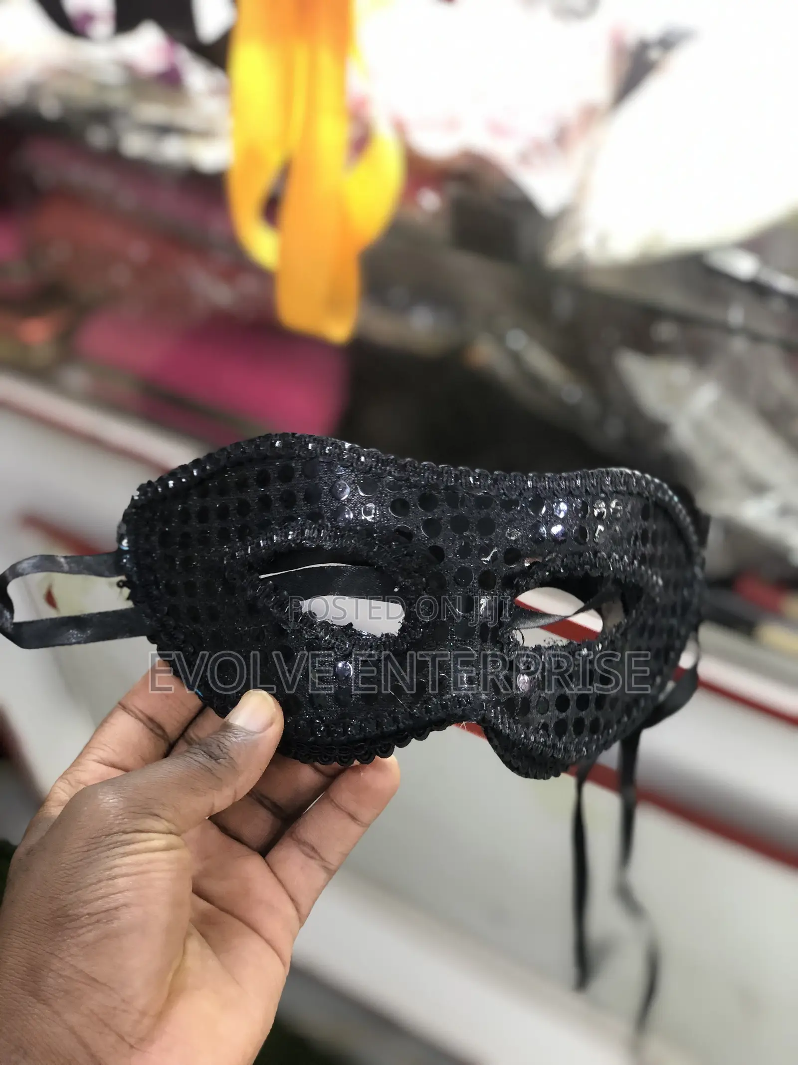 Halloween Black Silver Sexy Half Face Blindfold Mask