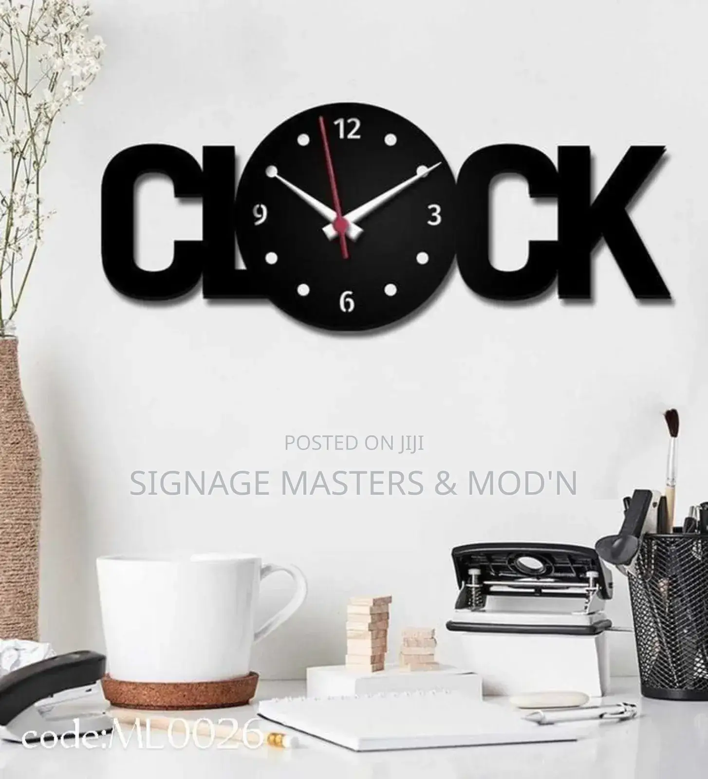 Wooden Wood Wall Clock