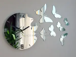 Flying Butterfly Realistic Clock