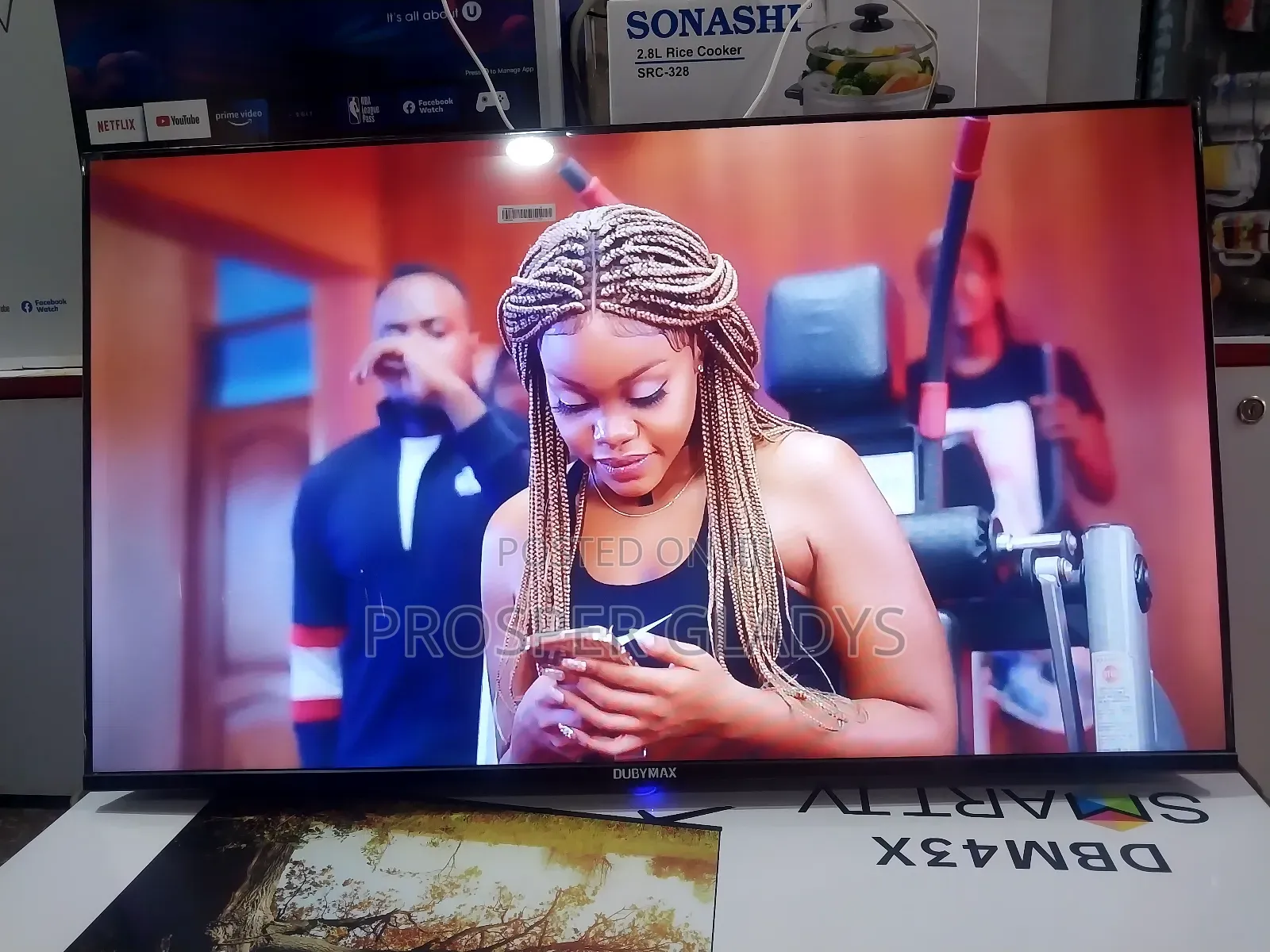 43 Inches Led Dubemax Smart Digital Flat Screen Flameless.