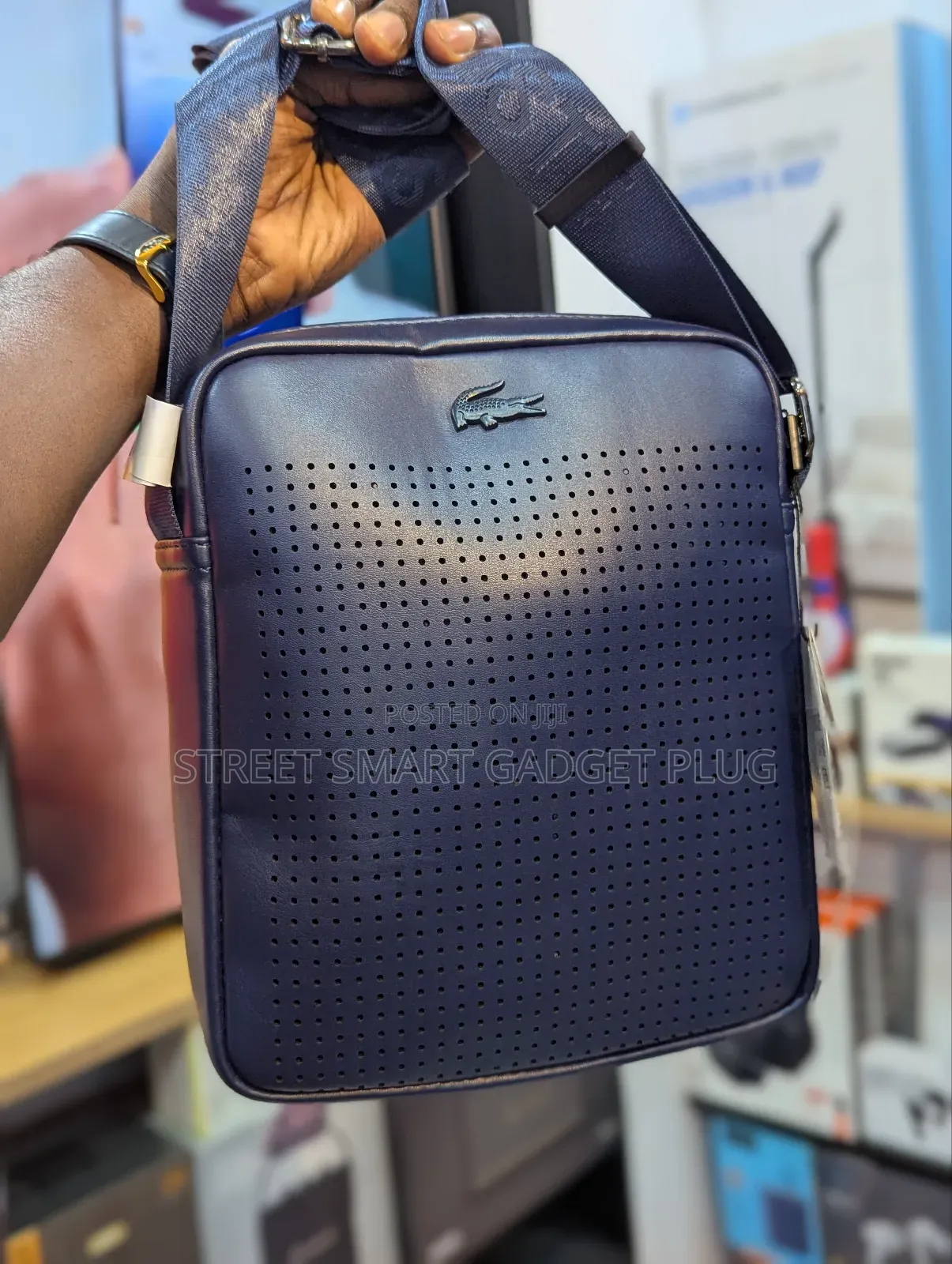 Lacoste Premium Leather Cross Bags