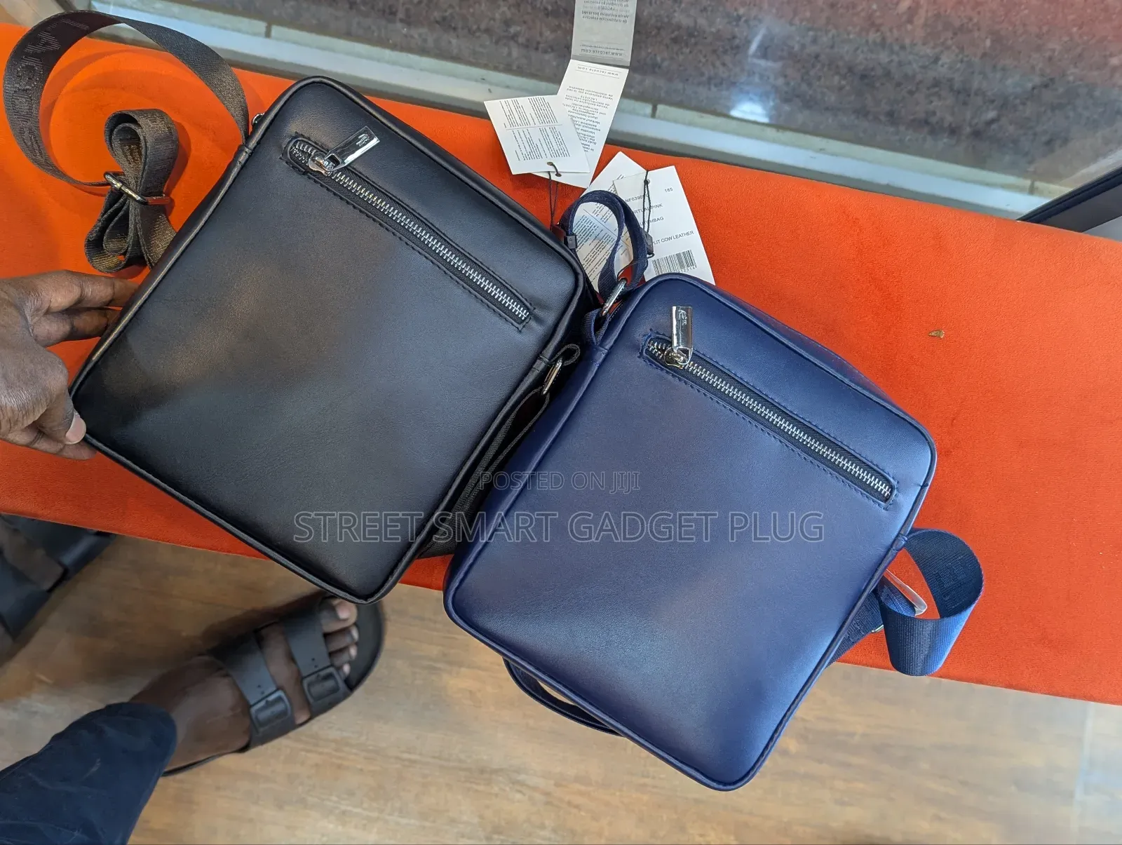 Lacoste Premium Leather Cross Bags