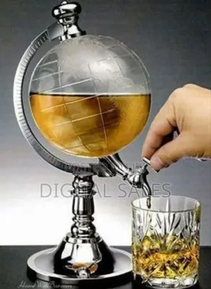 Globe Wine Whisky Juice Dispenser Decanter 3.5l -Transparent
