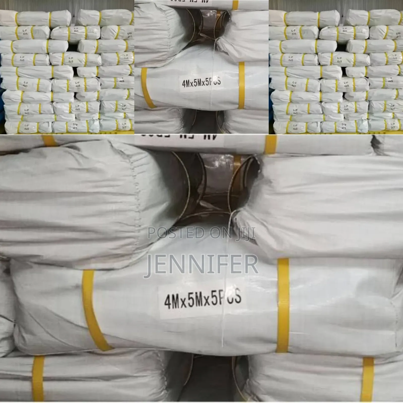 5 Pieces of Waterproof Tarpaulin Bundle Rust Resistant
