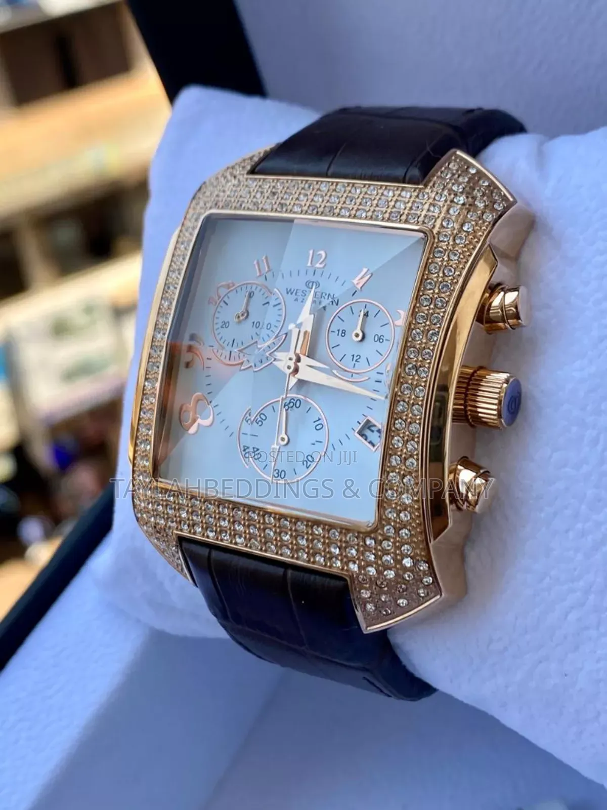 Western Crystal Diamonds Men's Watch