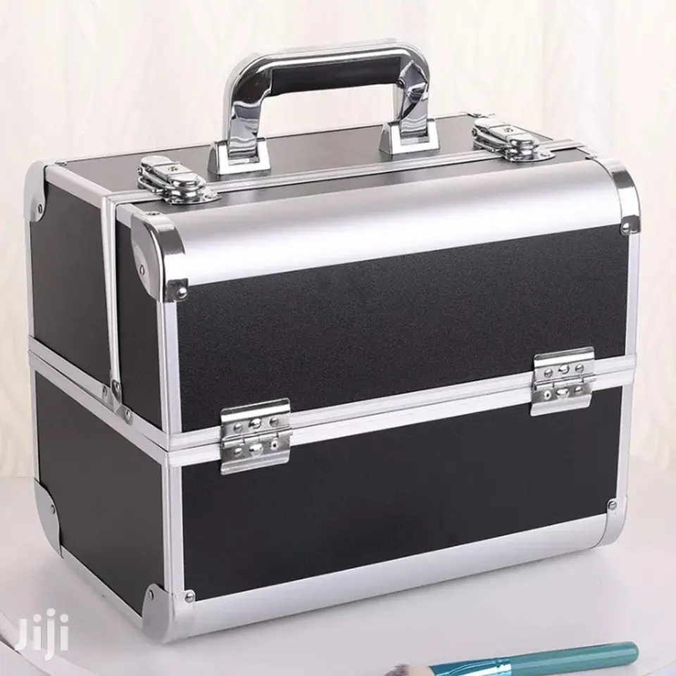 Portable Lockable Makeup Train Case Makeup Box for Jewelry