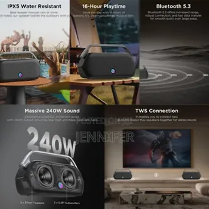 Bugani Boost Max 240w Portable Bluetooth Speaker