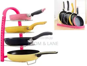 Adjustable Frying Pan Dish Rack Holder
