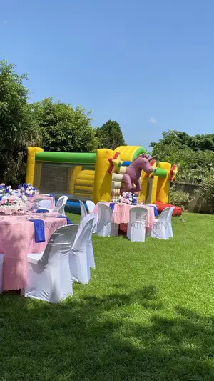 Bouncing Castles Swimming Pool and Clowns